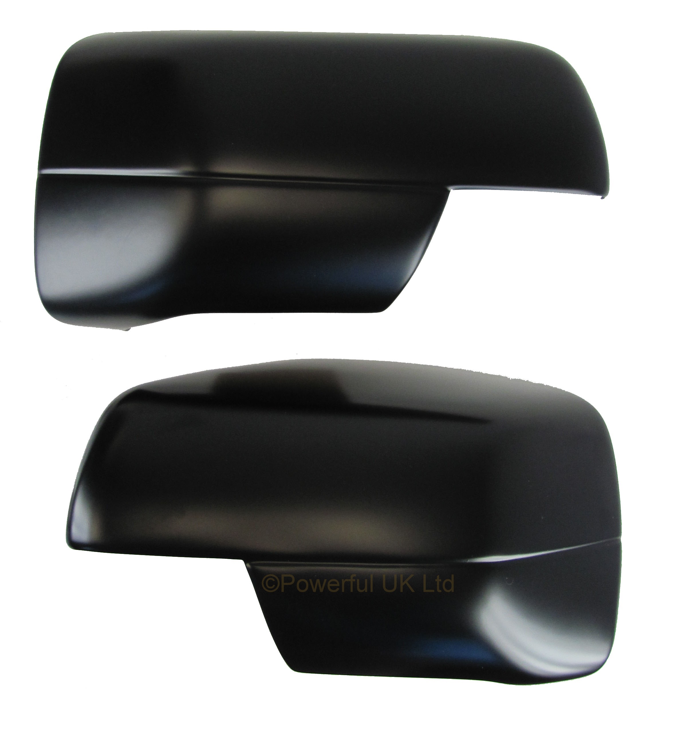 Satin BLACK FULL door wing MIRROR COVERS fr Land Rover Freelander 2 LR2